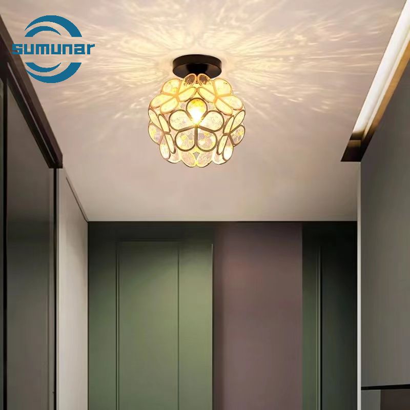 Đèn trần pha lê LED 20cm 9w Làm mờ ba màu