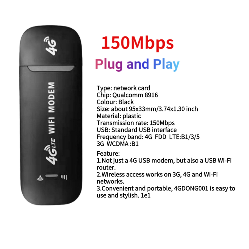 4g router walkman wifi sim wireless internet card 150m speed fdd dongle h760