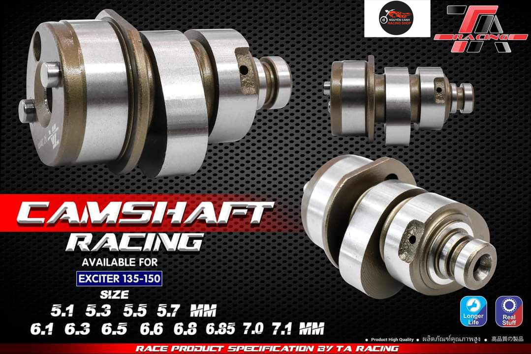 Cốt Cam Exciter 135-150 TA Racing