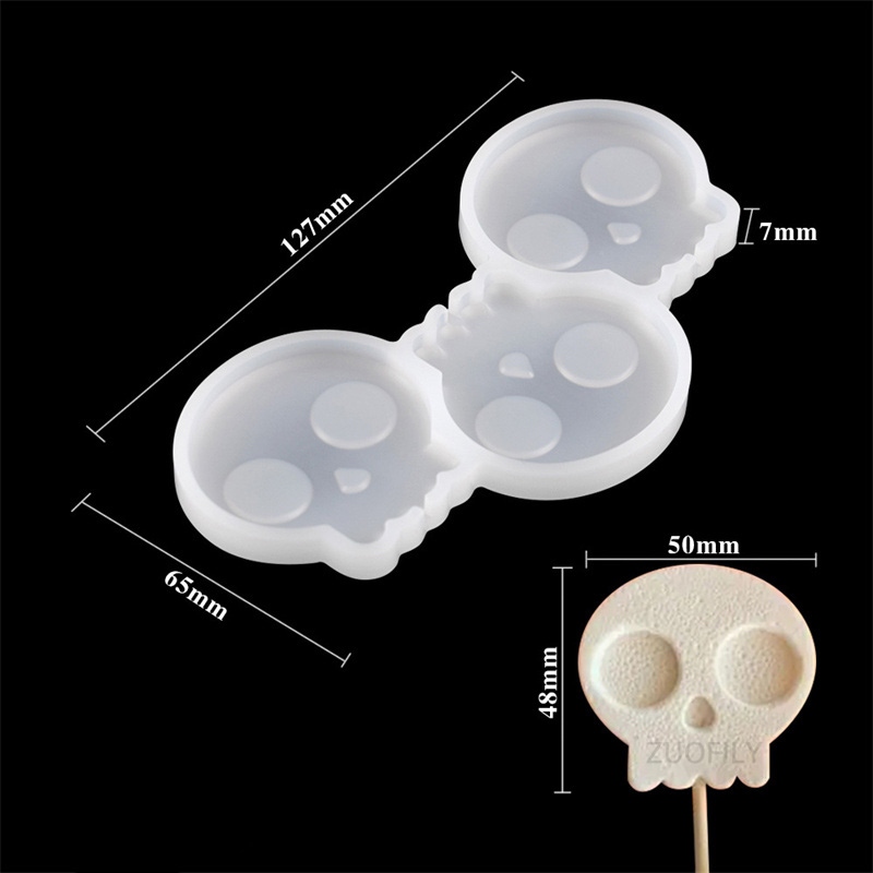 New Halloween Christmas Lollipop Silicone Mold Pumpkin Ghost Elk Gloves  Shape Chocolate Cheese Candy Mould Cake Decorating Tools