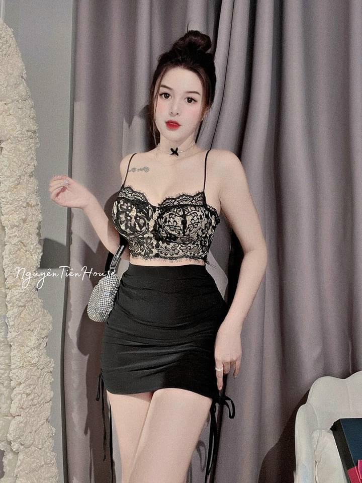 ÁO 2 dây bra chất ren (size từ 40 - 53kg)