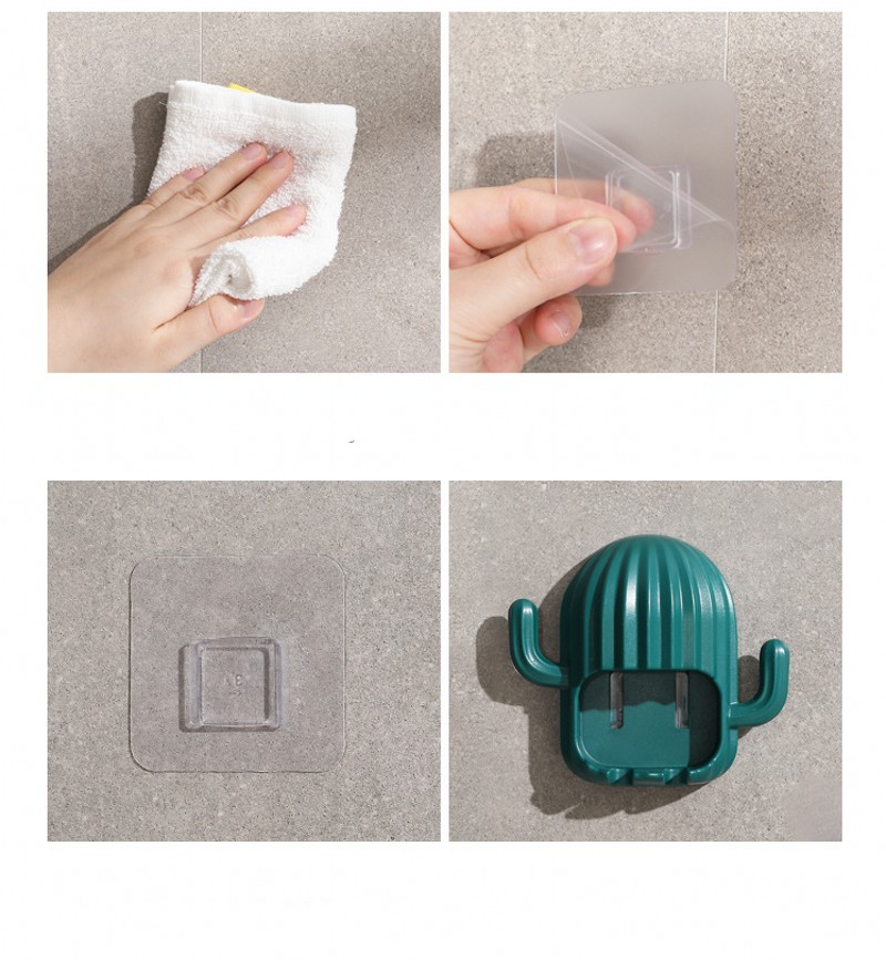 Giá Để Bàn Chải Đánh Răng Điện Gắn Tường Móc Xương Rồng Giá Để Ráo Nước Sáng Tạo Giá Sắp Xếp Bàn Chải Đánh Răng Phụ Kiện Giá Để Đồ Phòng Tắm