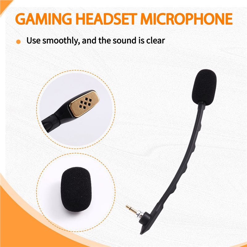 For Game Microphone for Astro A40 Gaming Headsets for Gaming Headphones Plug-in Gaming Headsets Repair Parts.