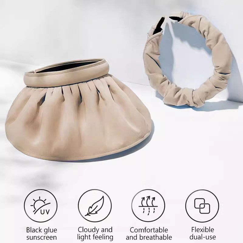 Summer Shell Sunshade Hat UV Women Outdoor Beach Foldable Wide Brim ...