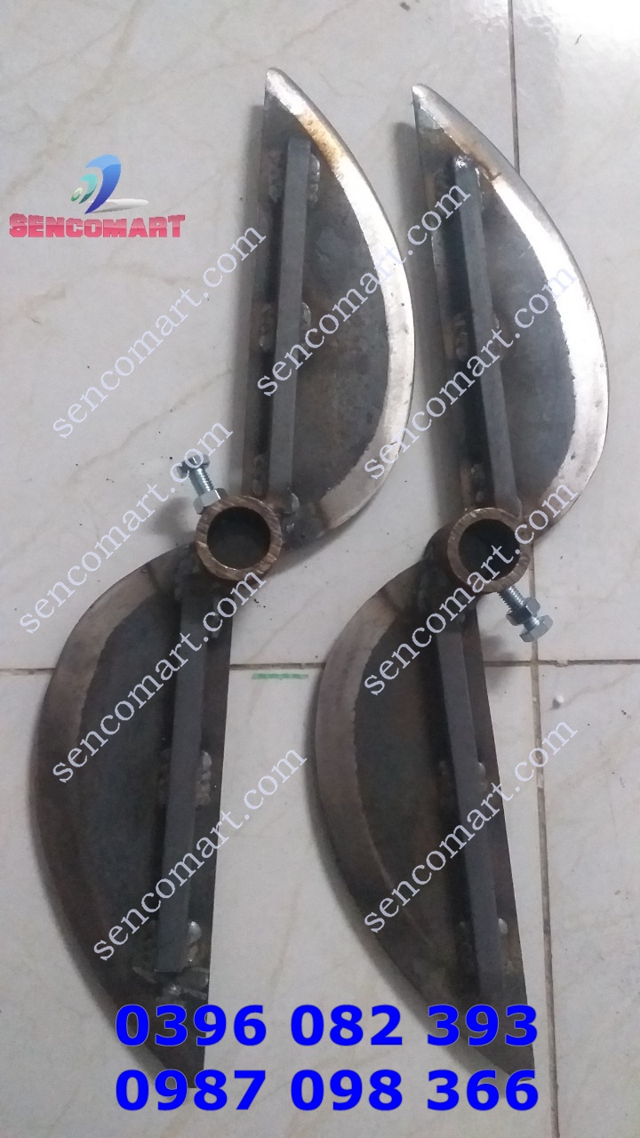 Cung cấp phụ kiện dao máy băm chuối mịn dài 40cm lỗ cốt 24mm