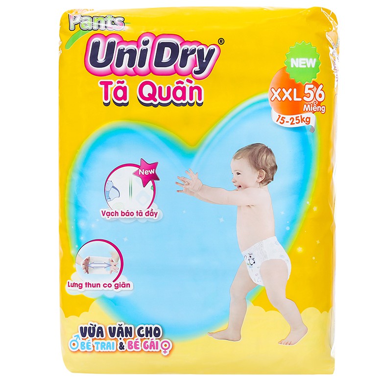 Tã Quần UniDry M74/L68/XL62/XXl56 (Date: 2025)