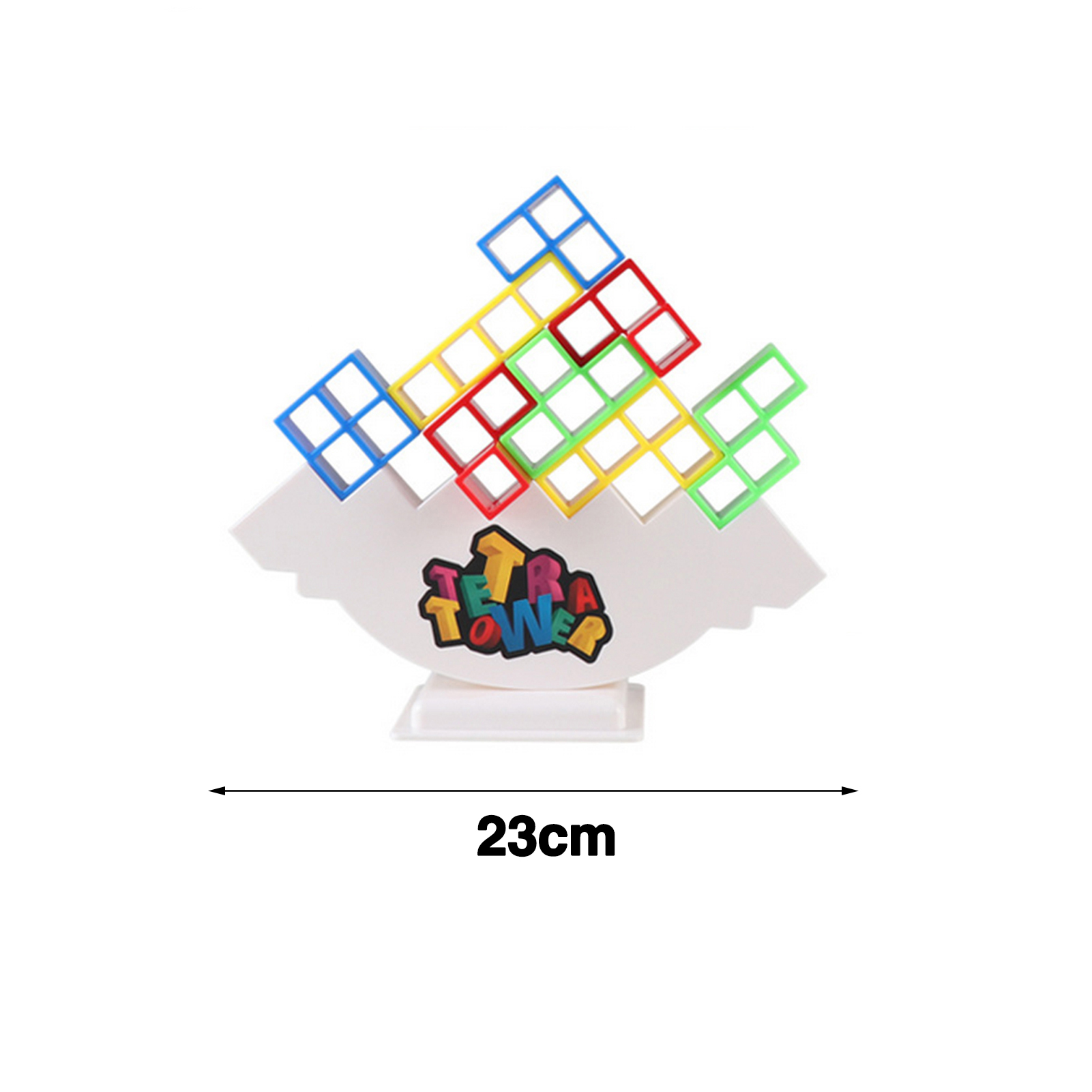 microgood 16/32/48Pcs Tower Balance Stacking Plastic Building Blocks Board Game Skill Training Brain Development Toy Preschool Educational Toy for Boys Girls Birthday Christmas Gift