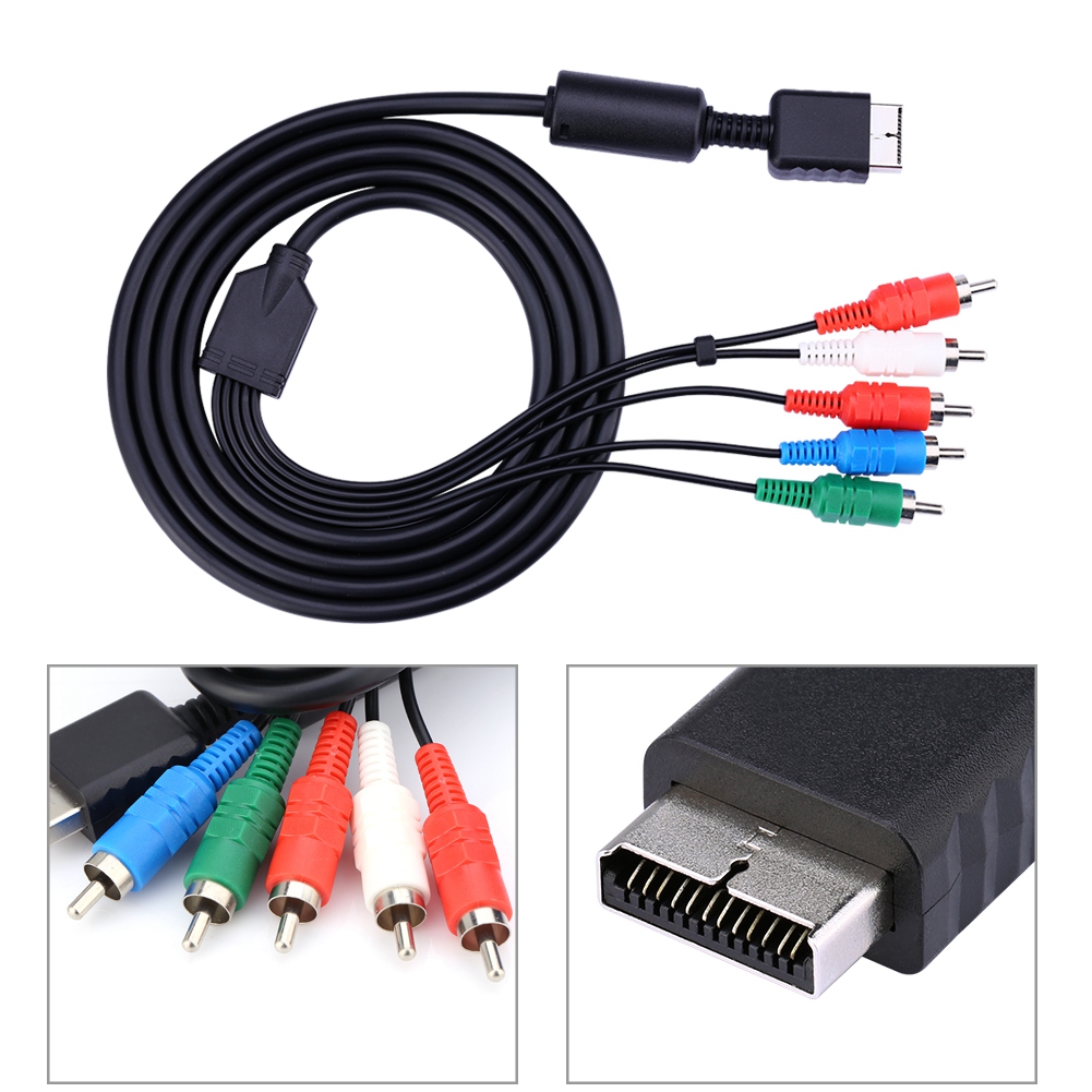 Cáp truyền âm thanh 1.8m AV đa ra để dây cáp thành phần với màu sắc mã hóa kết nối cho PS2 PS3 Trò chơi