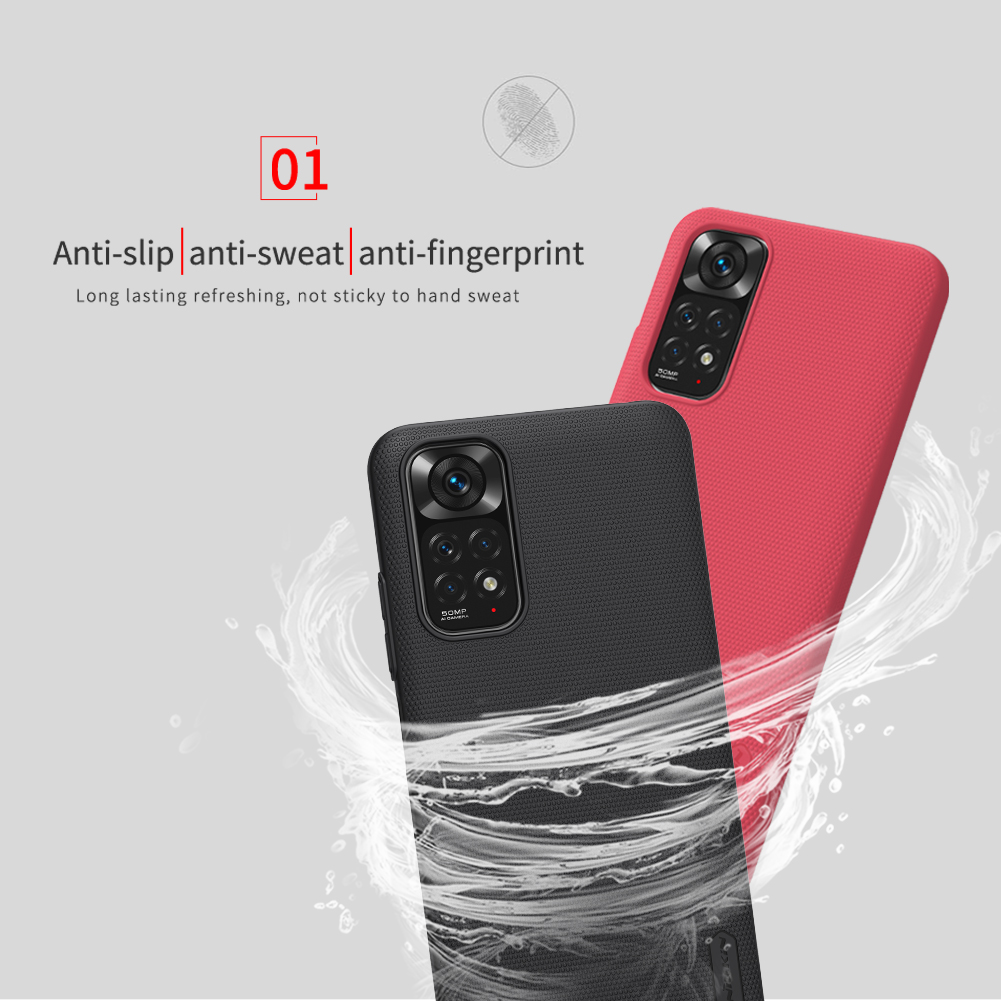 Nillkin Hard PC Case for Redmi Note 11 4G Note 11s Note 11 Pro Note 11 Pro Plus Note 11E Note 10 Pro 4G 5G  Note 10 Pro Max Note 10 5G Redmi 10 2022 10 Prime Phone Cases Luxury Frosted PC Hard Protection Back Cover