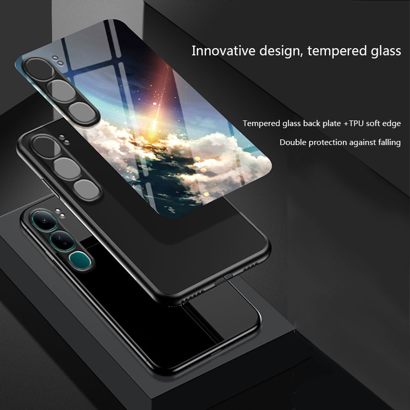 Biruiqu%20For%20VIVO%20Y200%20Shockproof%20Starry%20Colorful%20Tempered%20Glass%20Back%20Soft%20Silicone%20Edge%20Case%20Cover%20-%20Image%206