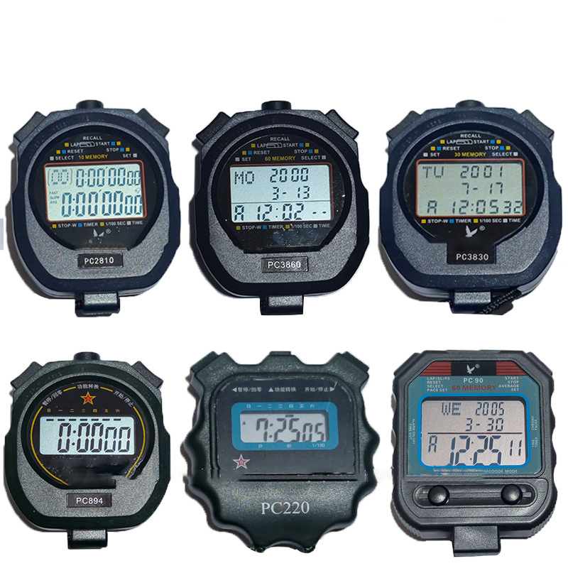 Lizard The secondary watch running timer double row, 10, three rows, 30 60 professional track and field running stopwatch