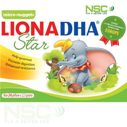 CỐM VI SINH LIONADHA STAR ( Hộp/ 24 gói)