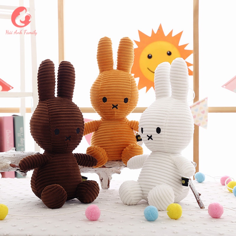 Combo 5 thỏ bông Miffy cao cấp cho bé yêu size 30Cm
