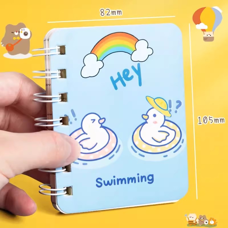 Note book  mini size A7 dễ thương , sổ tay 160 trang tiện dụng