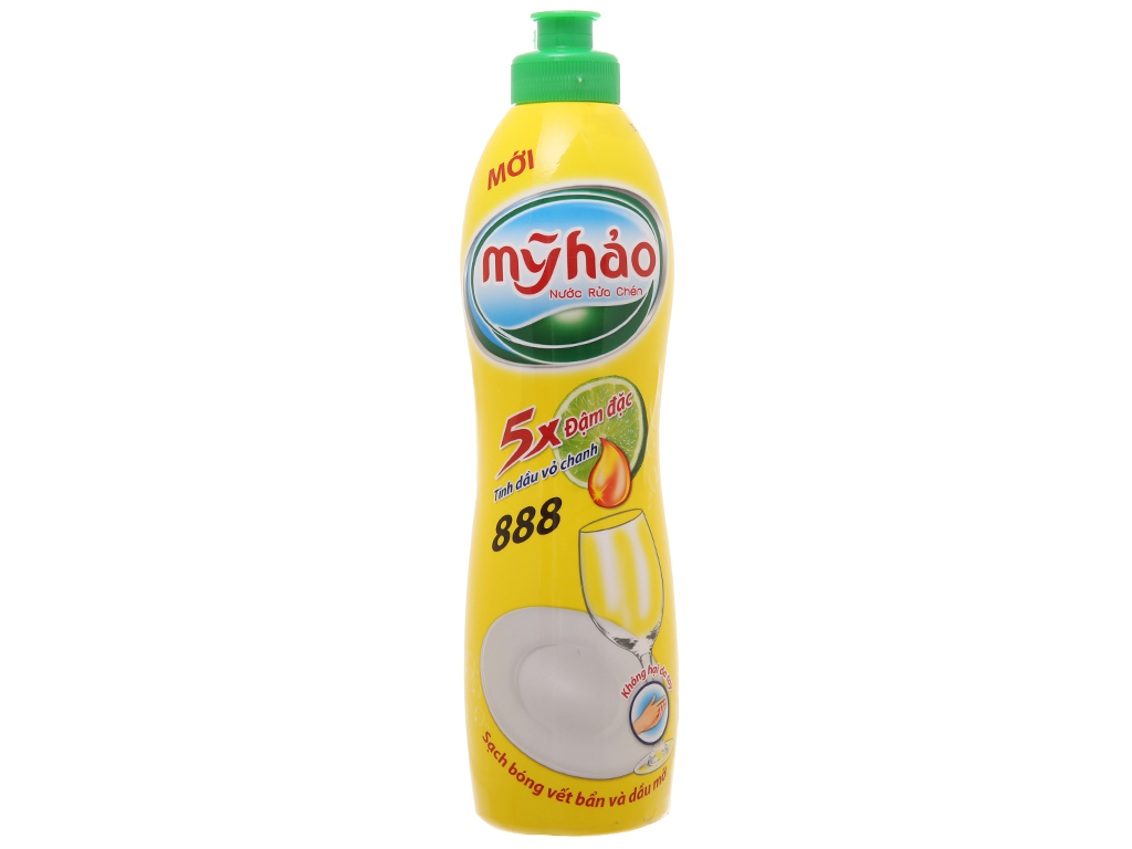 Combo 2chai Nước rửa chén Mỹ Hảo 400g 5X đậm đặc hương chanh