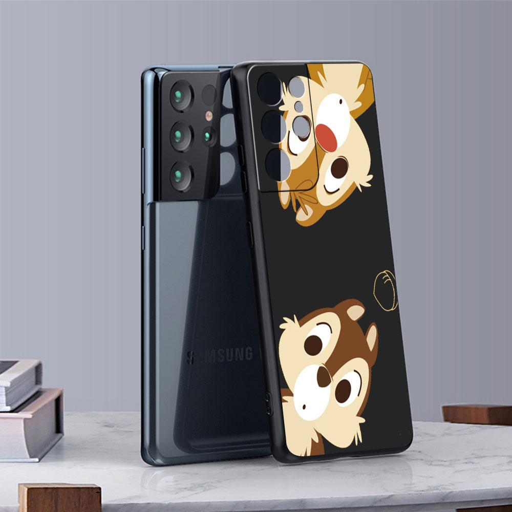 TAHANgTA Hot Sale New style Disney Chips And Dale Phone Case for Samsung Galaxy S24 Ultra S21 S20 FE S23 FE S10 S22 Plus Note 20 Ultra 10 Cover.
