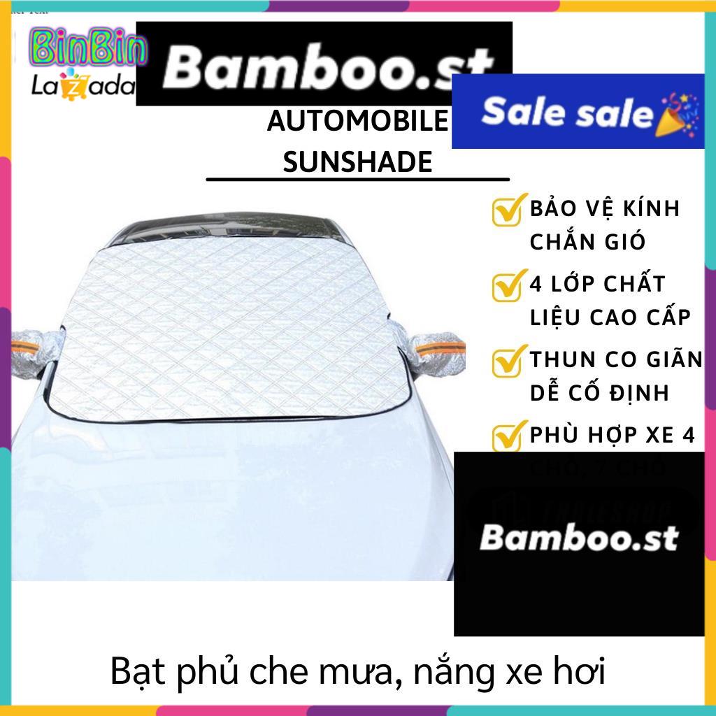 Tấm che nắng kính lái ô tô - bạt phủ che nắng, mưa, chống bụi xe hơi 4 chỗ, 7 chỗ 1052