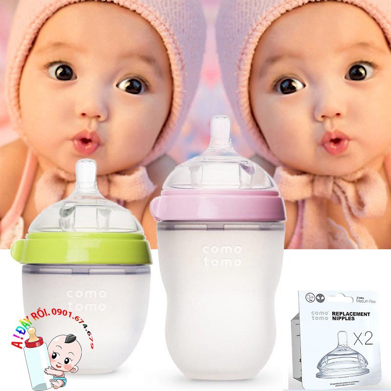 [ BÌNH SỮA  ]💁💁Bình Sữa Comotomo 150ml/250ml 💁💁Núm Silicon Siêu Mềm