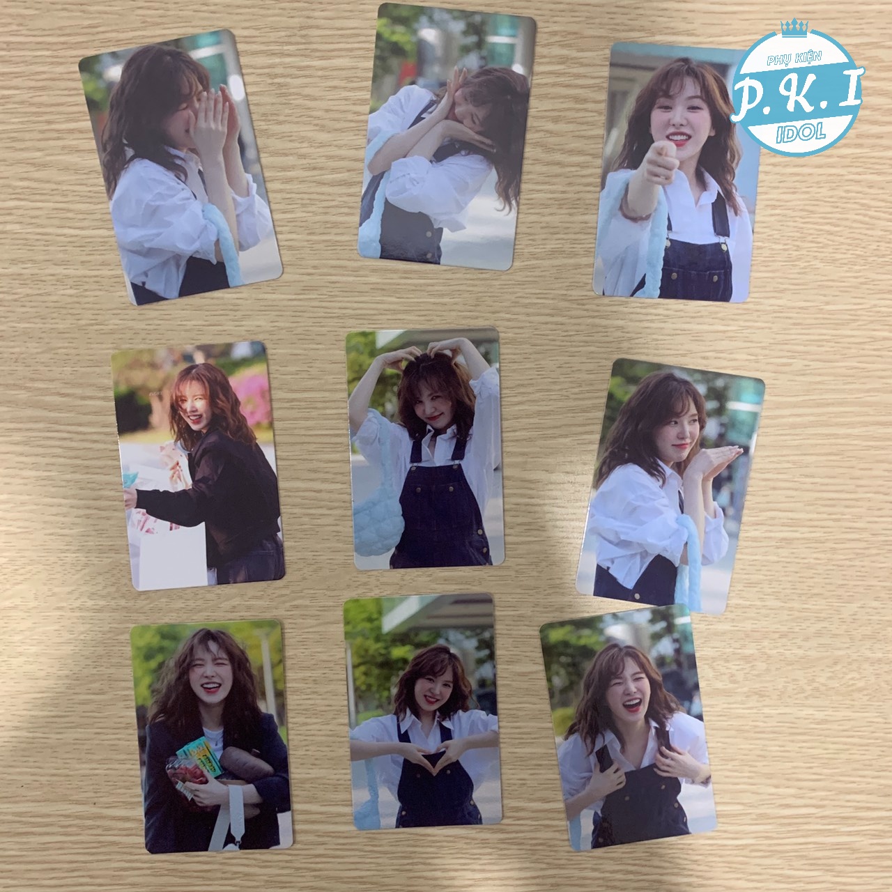 Bộ 9 Tấm Card Wendy Cười Tít Mắt Mới Nhất