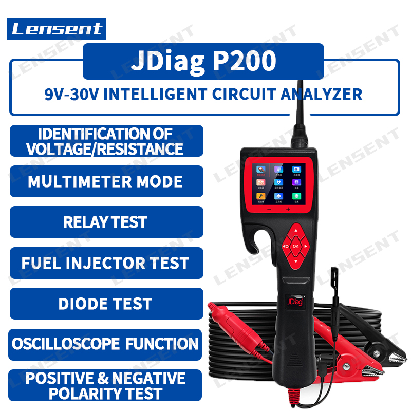 Lensent JDiag P200 9V30V Intelligent Circuit Analyzer Circuit Splitter