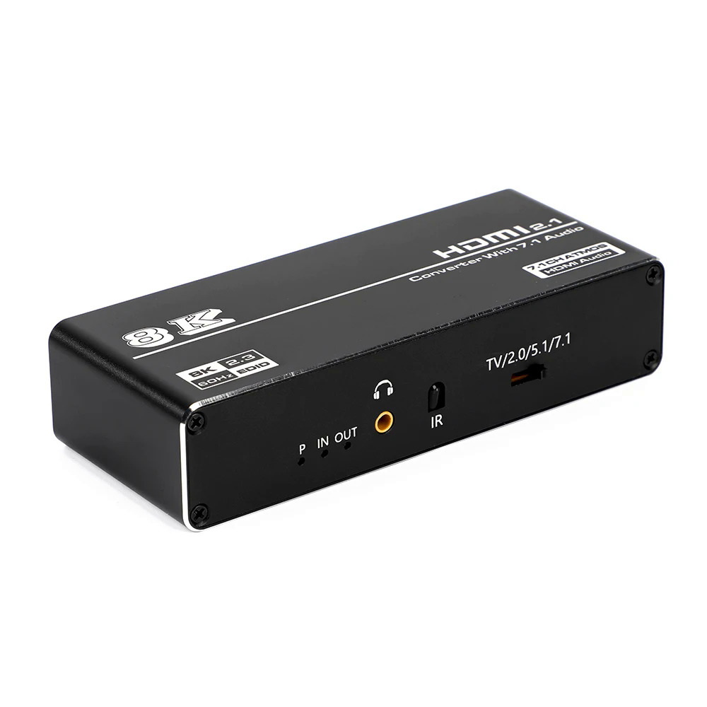 Bộ tách âm thanh 2.1 hdmi 4k 120hz 8k 60hz bộ chia âm thanh 2.1 hdmi 2.1 bộ thu chuyển đổi âm thanh dolby atmos cho ps5 x s