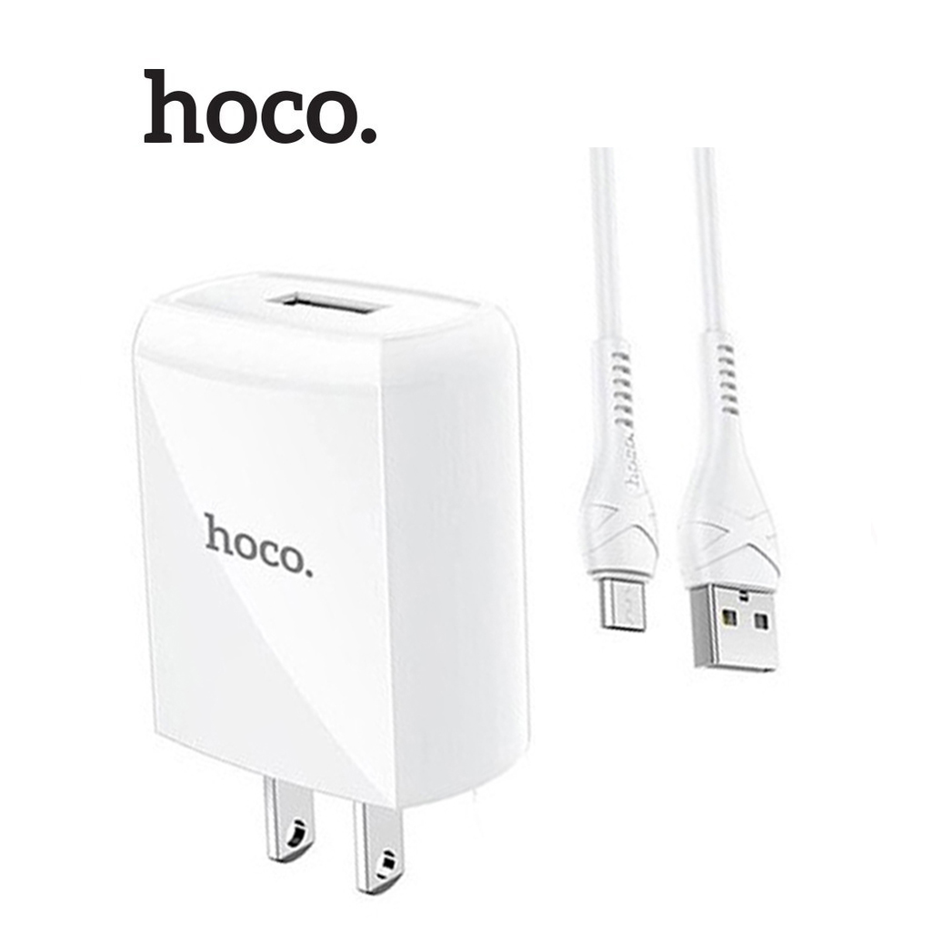 Bộ Sạc 2.4A Hoco DC13 Micro nhựa PC cao cấp 1 cổng USB cho Android