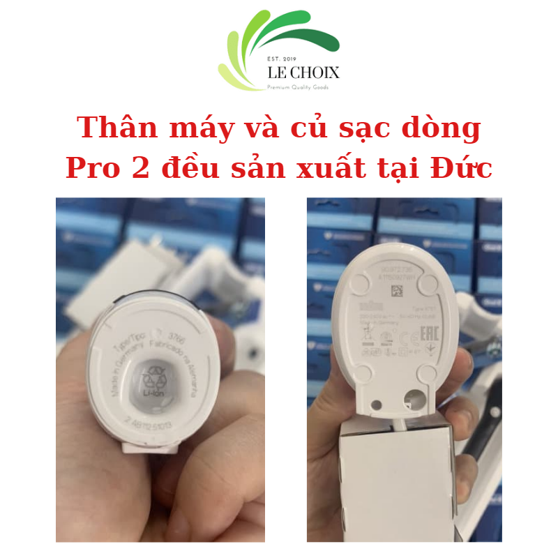 Bàn chải điện Oral B Pro 1 700  [Made in Germany, Bill Pháp - đủ mẫu]