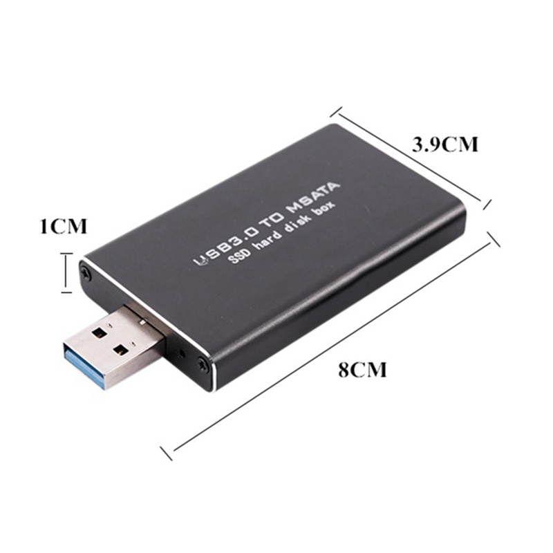【QUT】-MSATA to USB USB 3.0 to MSATA SSD USB3.0 to MSATA Case