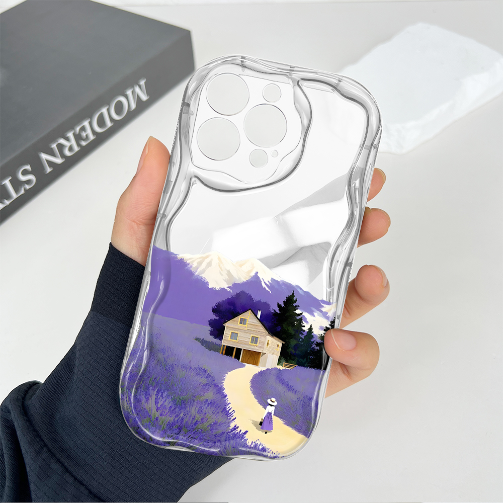 Jizetin%20for%20Realme%20C33%20Back%20Cover%20Purple%20Garden%20Curved%20Wavy%20Edge%20Soft%20Silicone%20Phone%20Case%20-%20Image%204