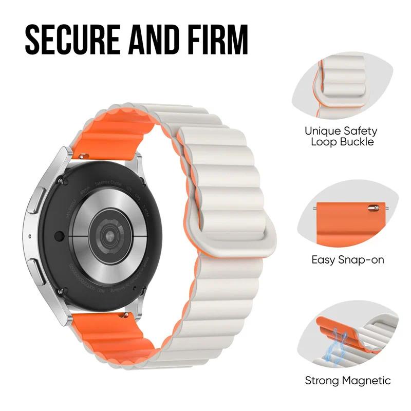 Silicone Magnetic Loop Strap For COROS PACE Pro / COROS PACE 3 / Coros Pace 2 SmartWatch bracelet Soft Silicone band
