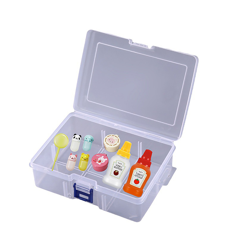 [TM Store]💖[HOT SALE]🎈🎈 Transparent Plastic Storage Box Sauce Bottle Fruit Fork Storage Box Empty Storage Box Jewelry Rectangle Case