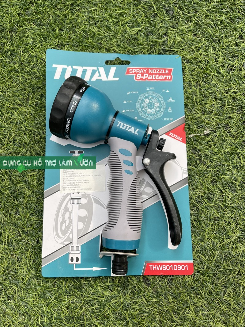 Vòi xịt tưới cây Total  8 cấp độ tưới , bộ nối nhanh, dây tưới chuyên dùng làm vườn, xịt sân nhà , rửa xe, tưới cây nhiều lựa chọn khác nhau