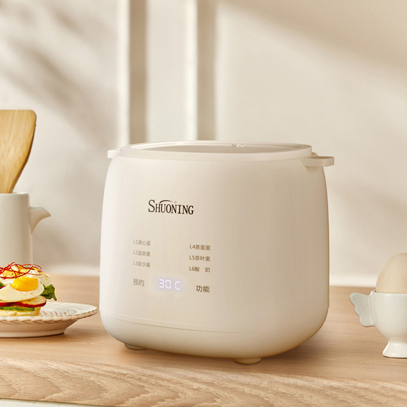 XiaoZhubangchu Egg cooker household egg steamer mini breakfast machine can be reserved for precise temperature control