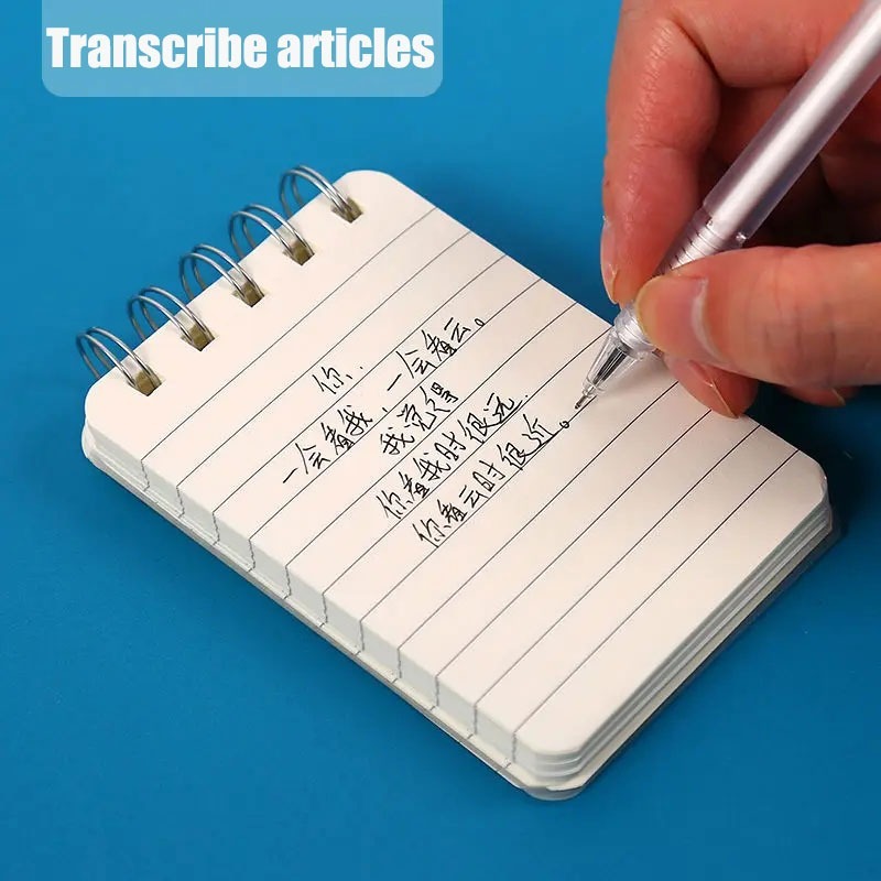 80 trang Túi mini A7 Nhật ký di động trống lưới sổ tay lò xo pageable từ viết cuốn sách văn phòng nhà cửa Phụ kiện trường học