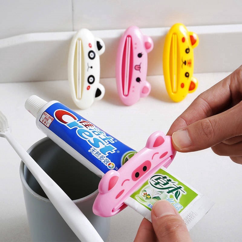 Kem đánh răng tự động dễ thương Kem Đánh Răng Hoạt hình ép Thiết bị làm sạch kem ép đùn