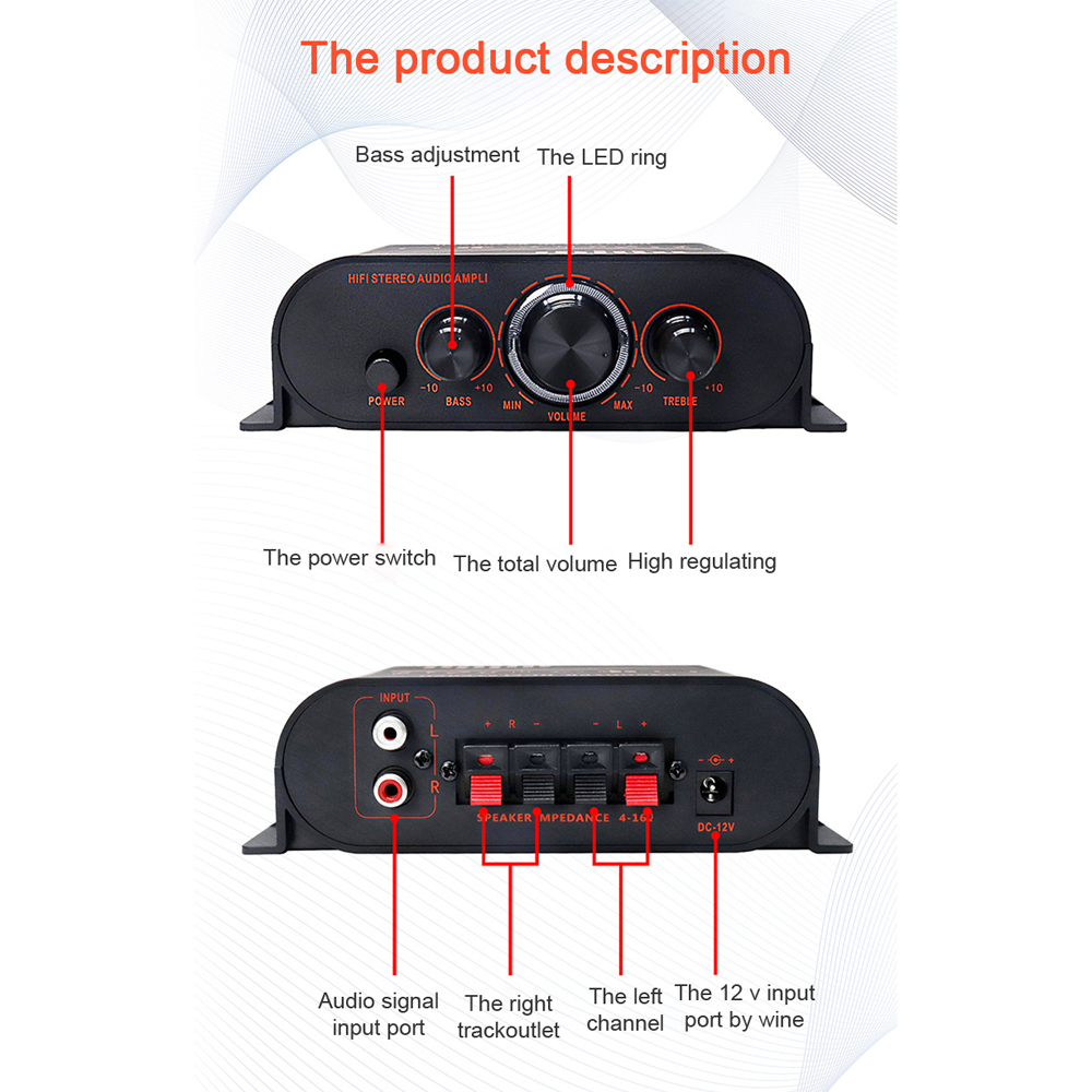 AK170 Compact Size Audio Power Amplifier - Enjoy Powerful Sound on the Go with this Portable Speaker Amp!