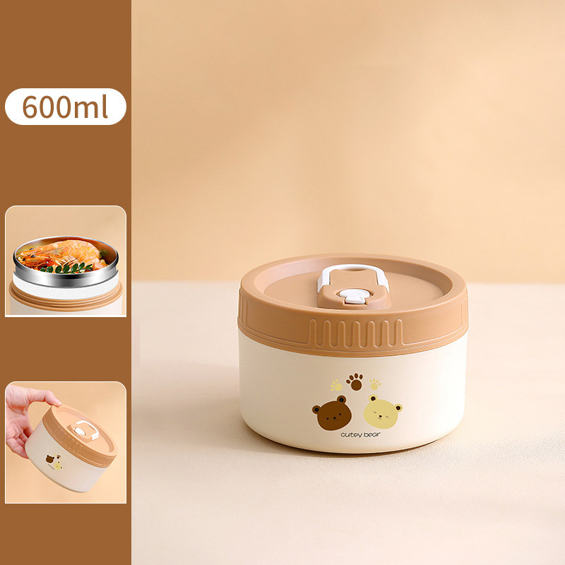 Lunch box, microwave oven heating special bento box, cat food box set, cute small packaging box for office workers, thermal insulation for home use