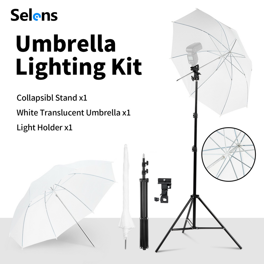 Selens Light Stands for Photography Lighting Umbrella Softbox Flash Bracket Mount Set for Camera Photo Studio Equipment