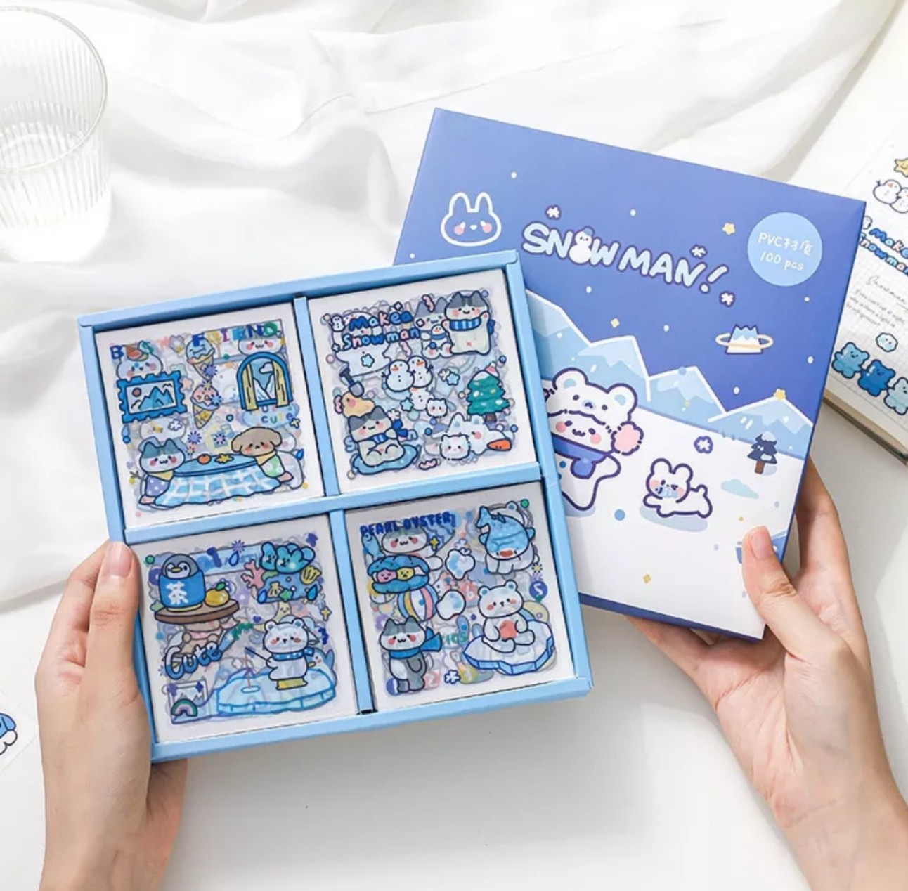 Hộp sticker trang trí sổ tay 100 tờ