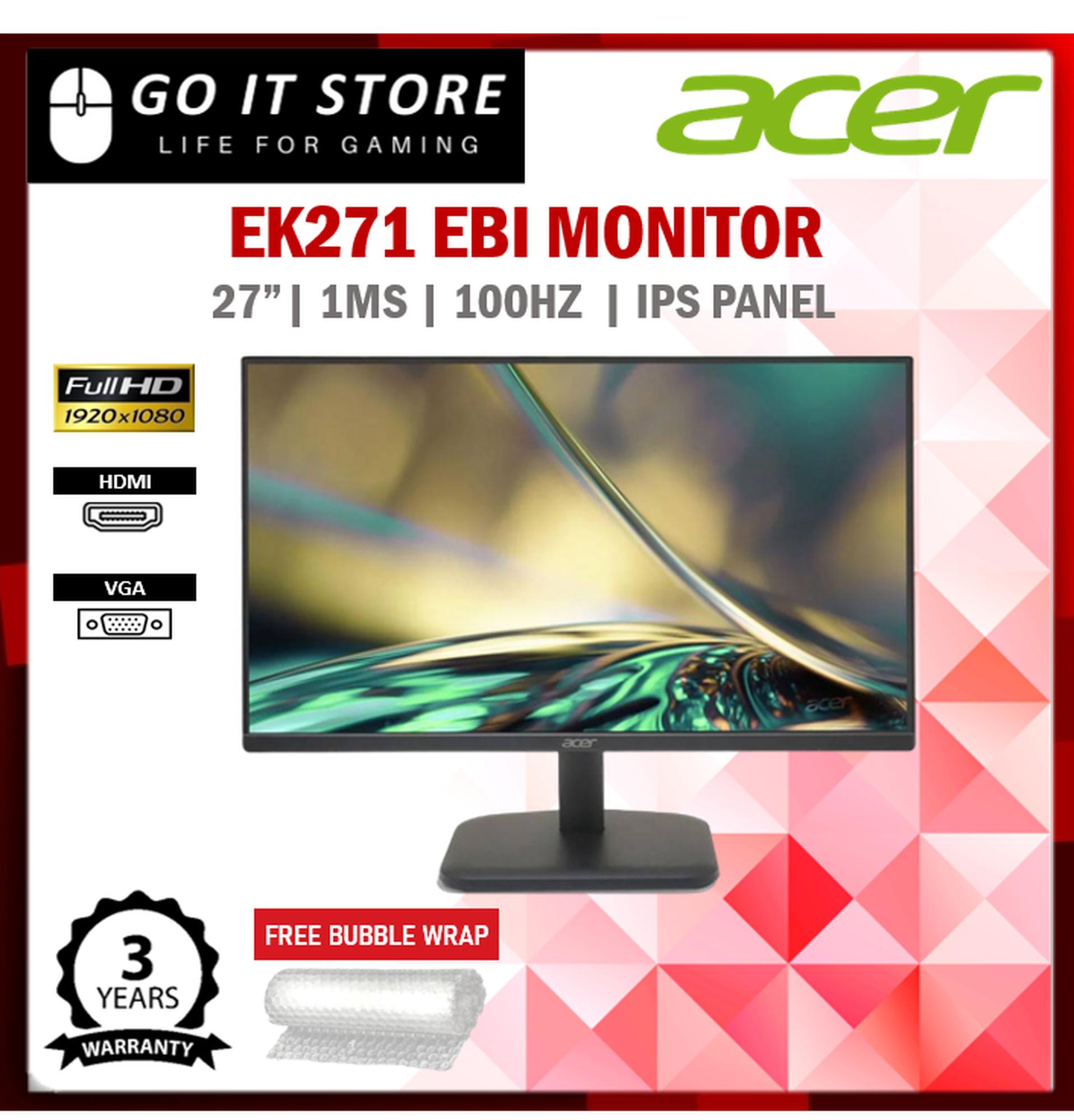 Acer EK271 Ebi 27" FHD 1ms 100Hz Freesync Monitor (HDMI / VGA) EK271EBI