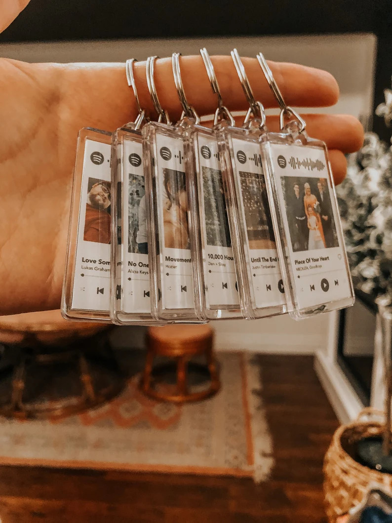 Móc khóa handmade bài hát Spotify theo yêu cầu