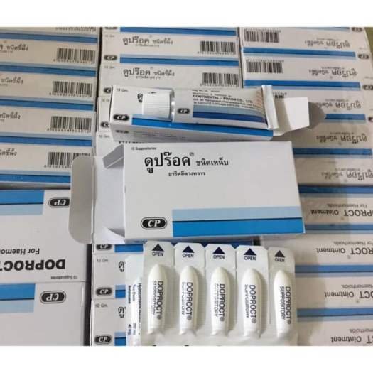 (Chính Hãng) Combo Kem Bôi và Đặt Trĩ DOPROCT Thái Lan Hiệu Quả
