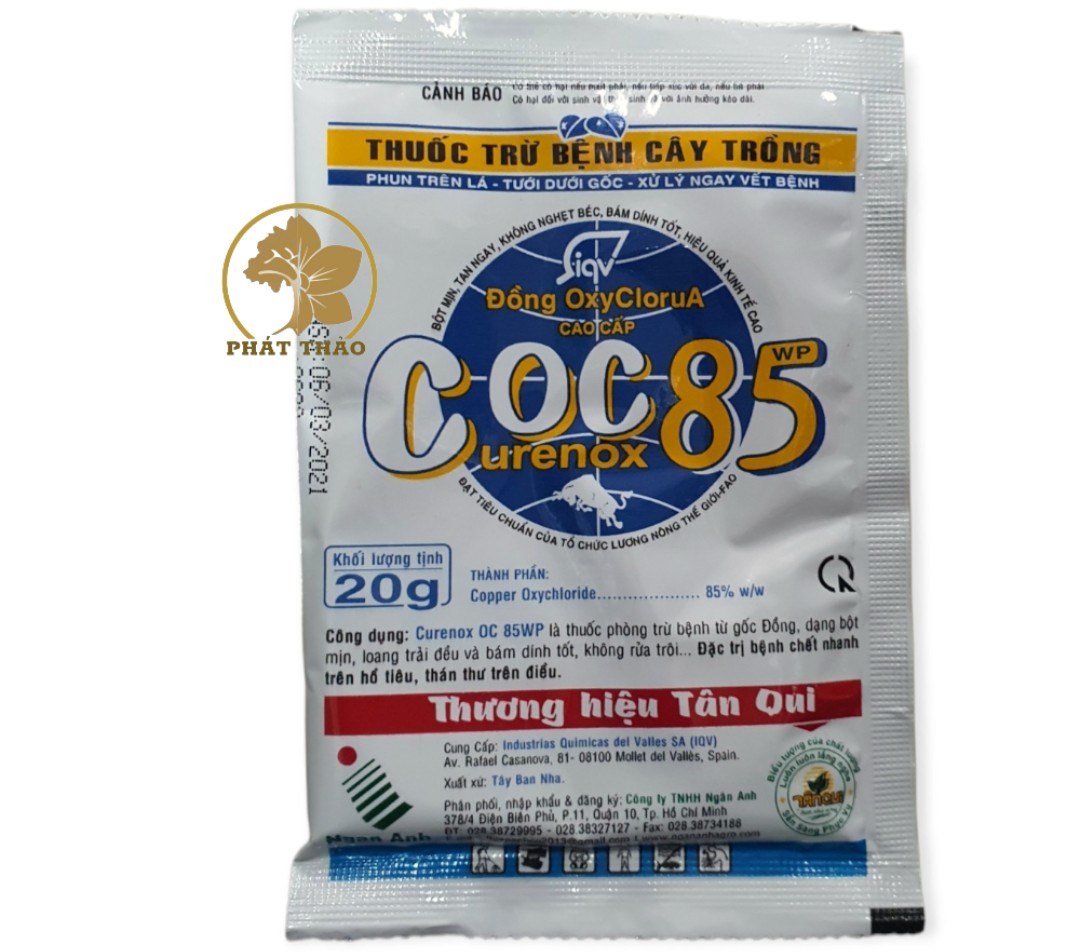 Thuốc trừ nấm gốc đồng Coc 85 wp 20gam