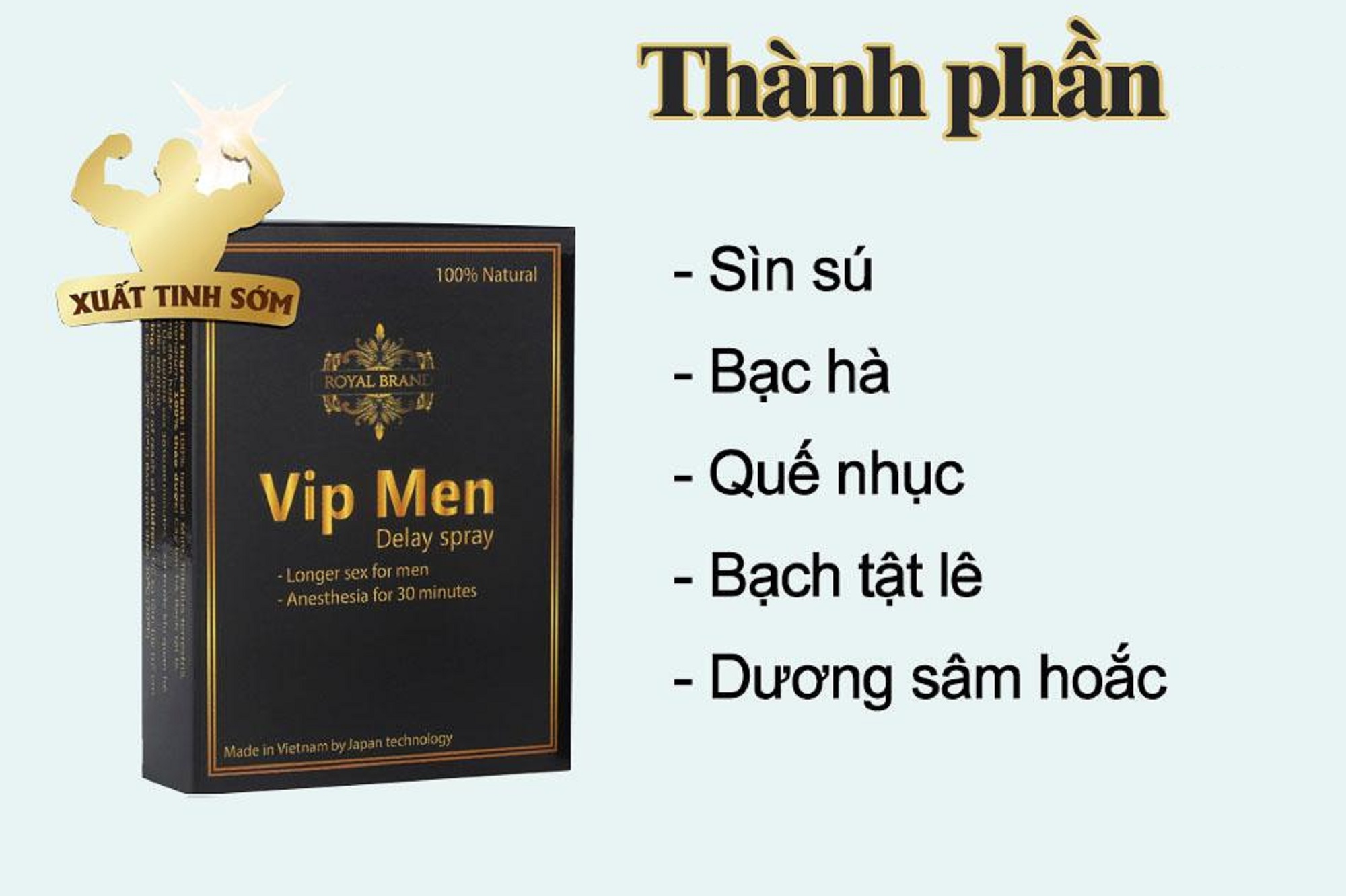 Combo x3 (Mua 2 tặng 1) Chai xịt VIP MEN cao cấp tăng cường sinh lý nam mạnh mẽ (chai 10 ml) - hàng chính hãng ( vipmen vipman vip man vip.men vip.man )