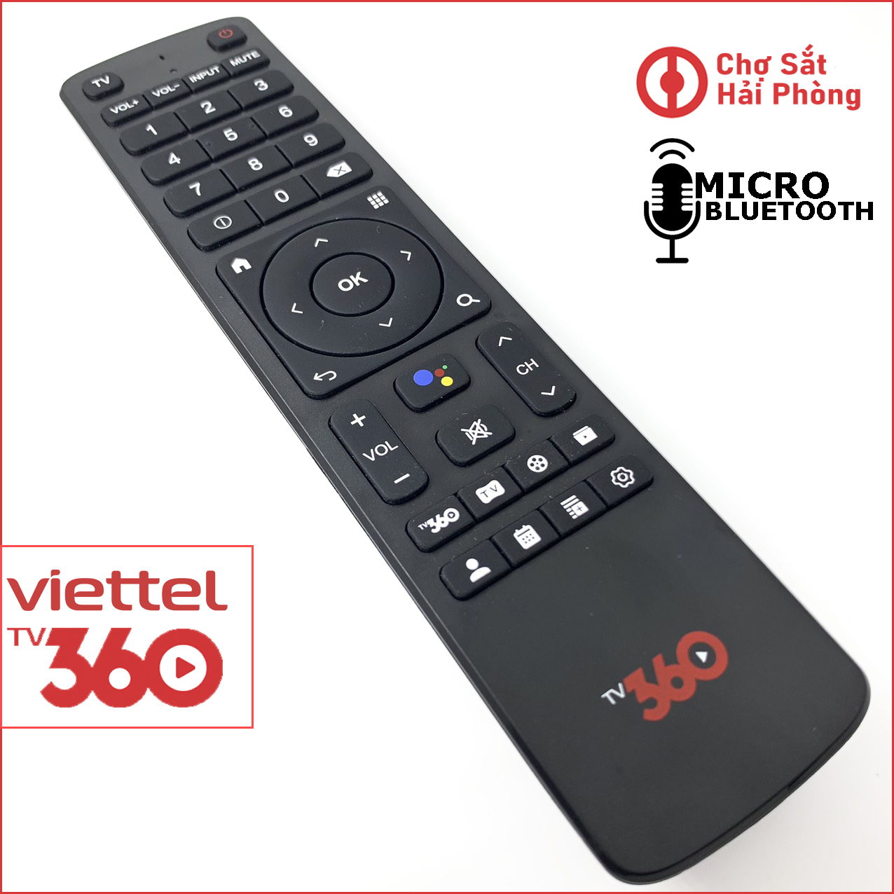 TẶNG PIN] Điều Khiển REMOTE đầu thu Viettel 360 có chức năng học ...