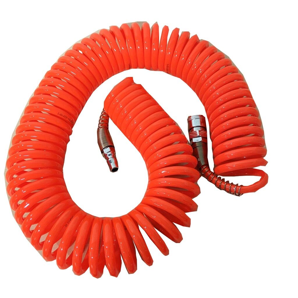 PU Coil Spring Air Hose With Couple สายลม ขดสปริง ตรา Eagle One สายลม