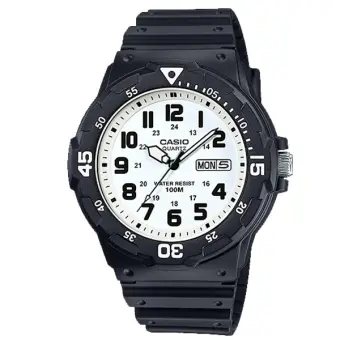 casio black resin strap