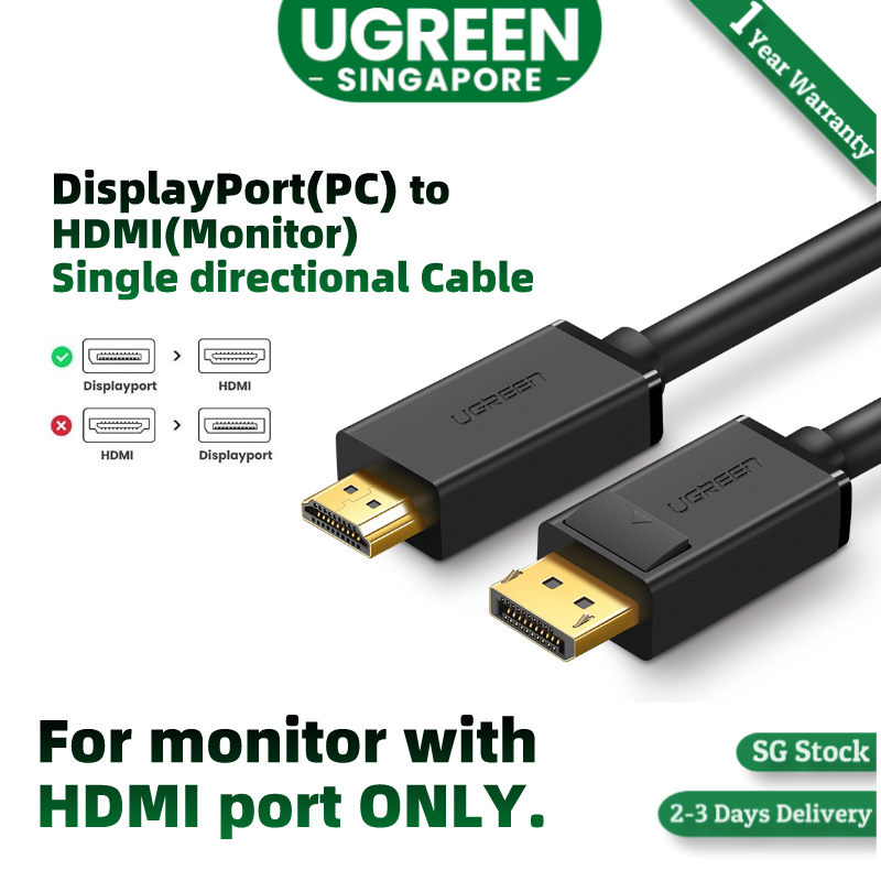 ADAPTADOR UGREEN DISPLAY PORT A HDMI 4K UHD