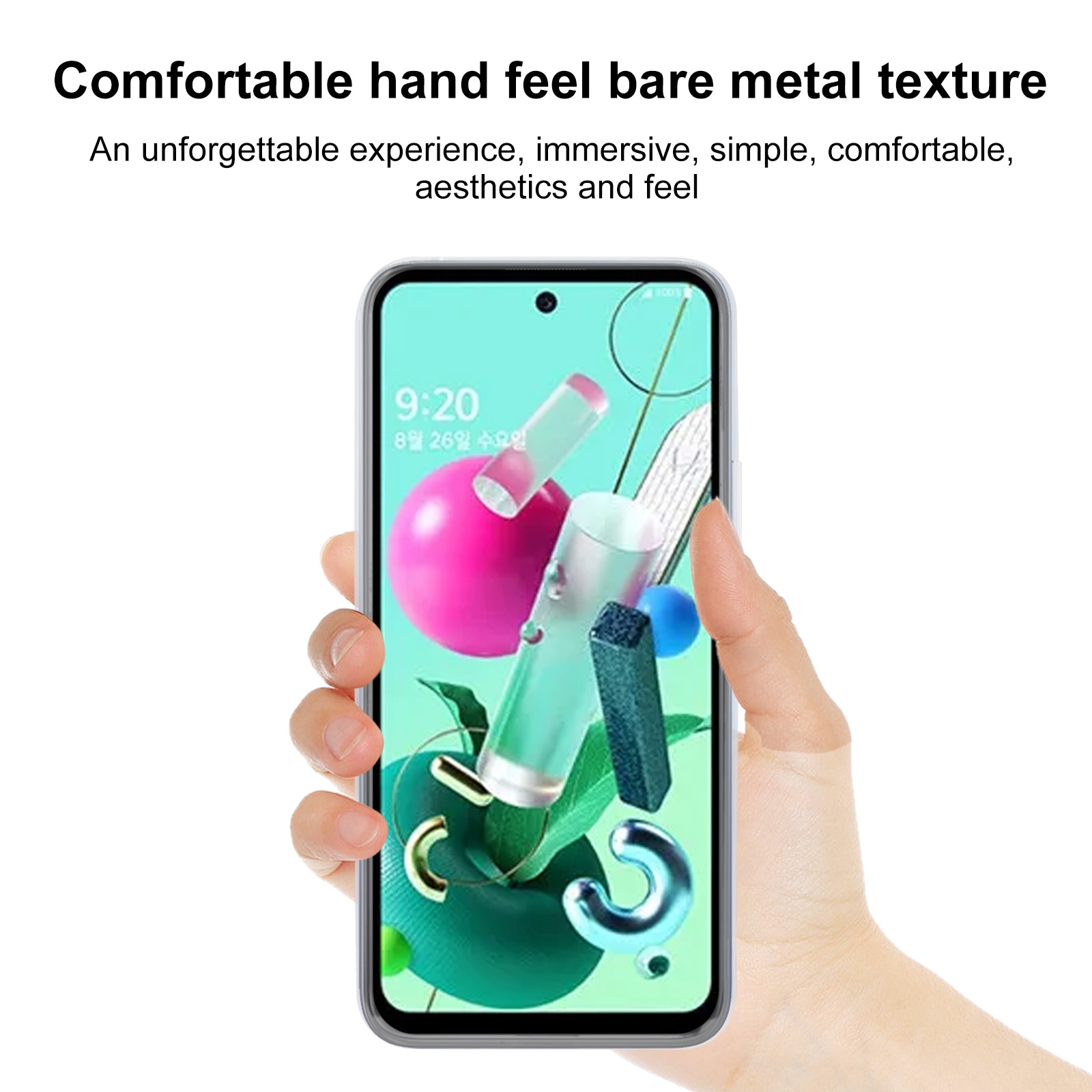 (Ready Stock)TPU Phone Case For LG Q92 5G(Transparent)