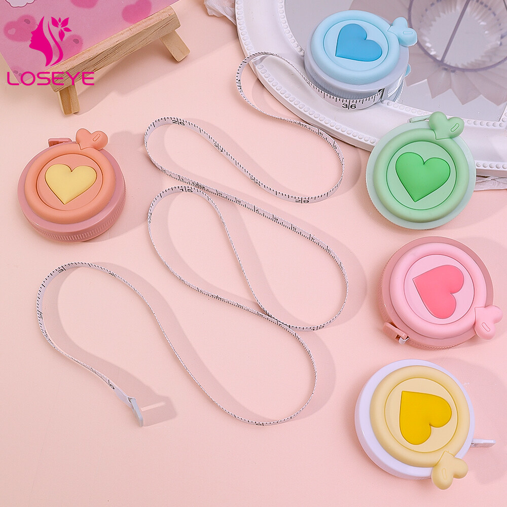 Băng keo may đo hộ gia đình đa chức năng thước dây tự động thu vào Mini 1.5m cầm tay cho thước đo quần áo đo vòng eo chân